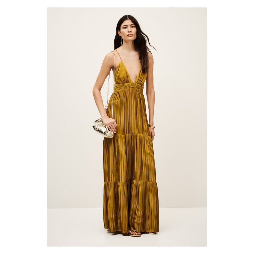 BA&SH wasta maxi long dress (new with tag) in brown / copper / brass NWT